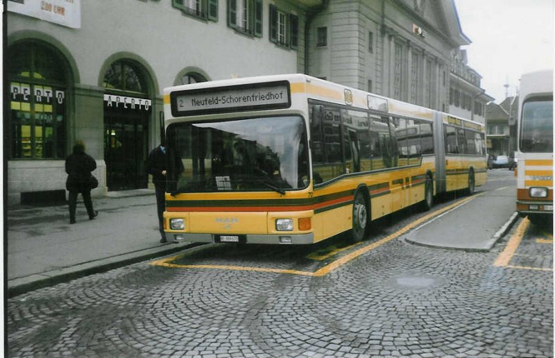 Aus dem Archiv: STI Thun Nr. 70/BE 389'670 MAN am 13. Dezember 1997 Thun, Bahnhof