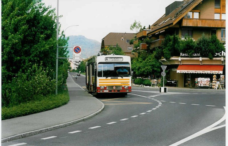 Aus dem Archiv: STI Thun Nr. 24/BE 419'024 Volvo/R&J (ex SAT Thun Nr. 24) am 16. Mai 1998 Thun, Schorenfriedhof