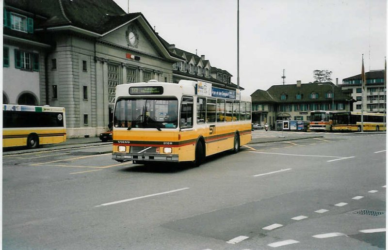 Aus dem Archiv: STI Thun Nr. 35/BE 443'835 Volvo/R&J (ex SAT Thun Nr. 35) am 12. November 1999 Thun, Bahnhof