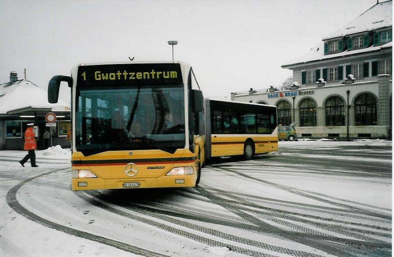 Aus dem Archiv: STI Thun Nr. 75/BE 263'475 Mercedes Citaro am 23. November 1999 Thun, Bahnhof