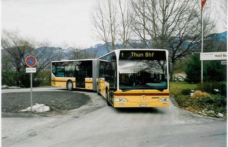Aus dem Archiv: STI Thun Nr. 76/BE 272'476 Mercedes Citaro am 6. Dezember 1999 Gwatt, Gwattzentrum