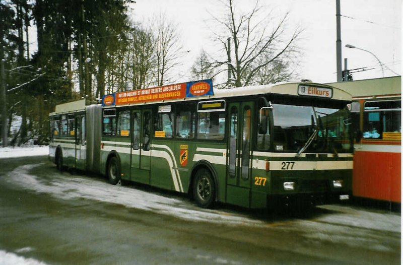 Aus dem Archiv: SVB Bern Nr. 277/BE 339'277 FBW/Hess-R&J am 16. Februar 1999 Bern, Bmpliz