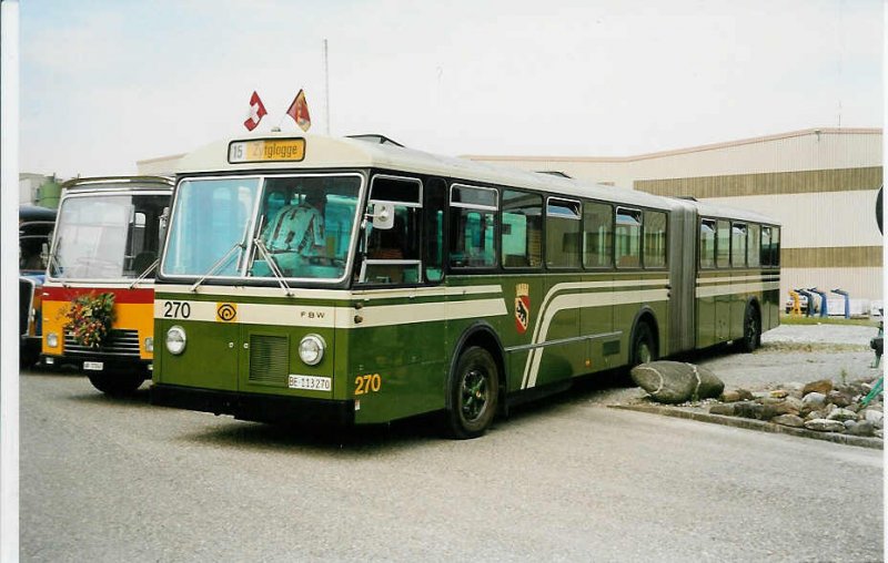 Aus dem Archiv: SVB Bern (Tramverein) Nr. 270/BE 113'270 FBW/SWS-Gangloff am 26. Juni 1999 Hinwil, FBW-Treffen