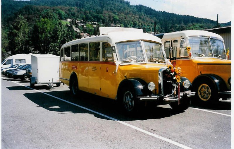 Aus dem Archiv: Trachsel, Hasle-Regsau BE 26'811 Saurer am 21. August 1999 Thun, Seestrasse