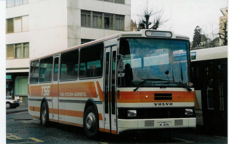 Aus dem Archiv: TSG Blumenstein Nr. 1/BE 26'784 Volvo/R&J am 21. Dezember 1998 Thun, Bahnhof