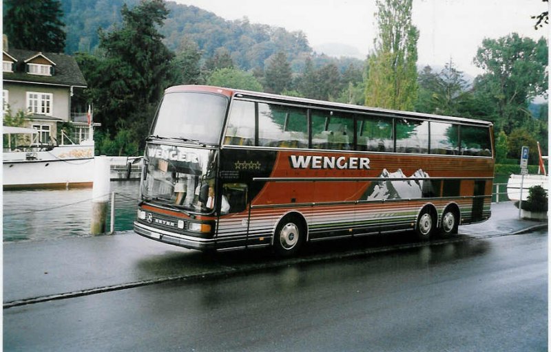 Aus dem Archiv: Wenger, Interlaken Nr. 6/BE 200'960 Setra am 28. August 1999 Thun, Schifflndte
