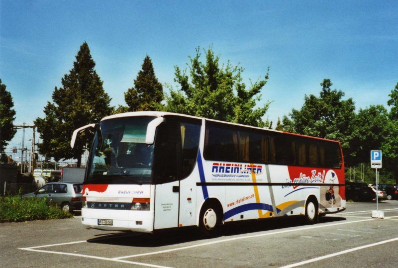 Aus Deutschland: Rheinliner, Wesel WES-OD 600 Setra am 7. August 2009 Thun, Seestrasse