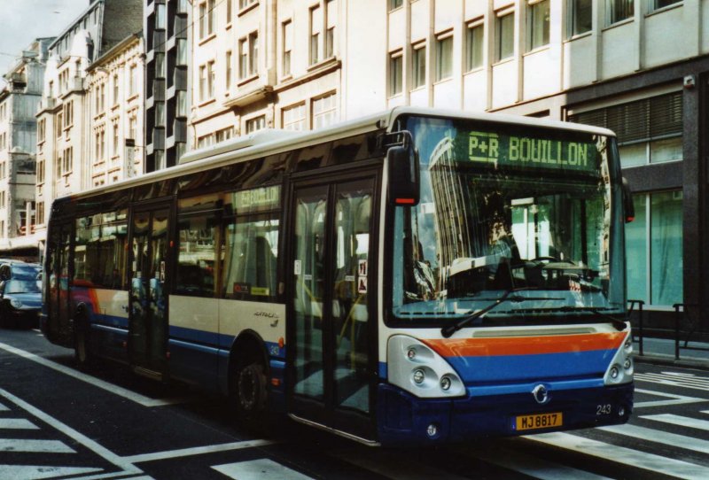 AVL Luxembourg Nr. 243/MJ 8817 Irisbus am 8. Juli 2009 Luxembourg, Bahnhof