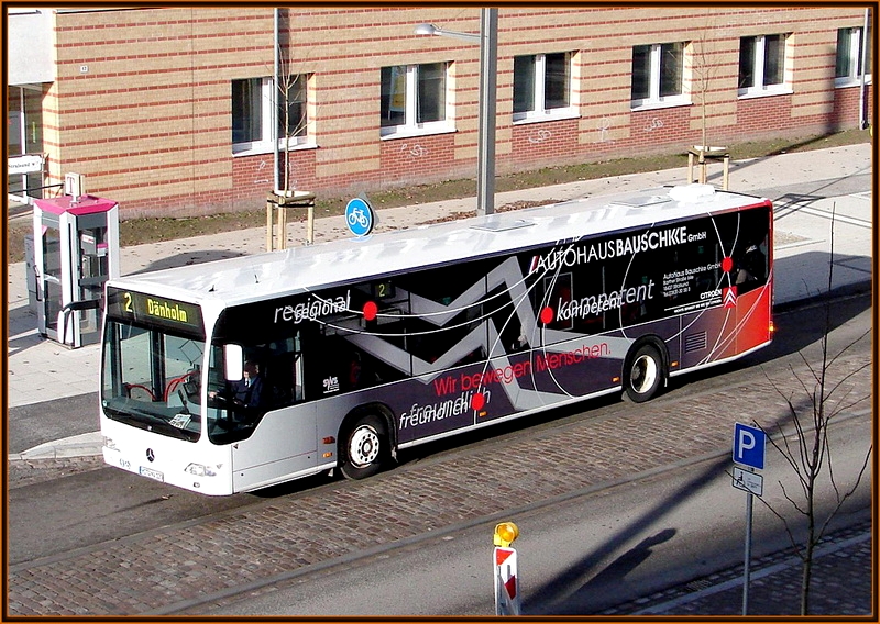  Bauschke  Citaro gesichtet am Frankendamm in Stralsund.  am 07.02.08