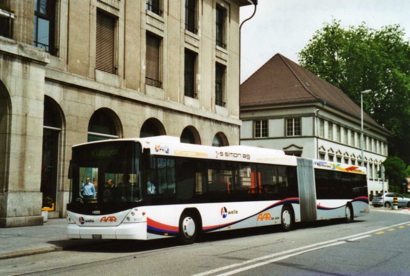 BBA Aarau Nr. 169/AG 374'169 Scania/Hess am 8. Juni 2009 Aarau, Bahnhof