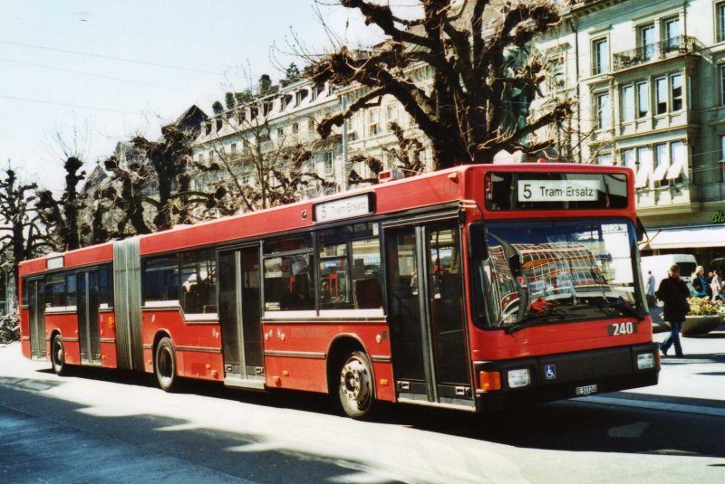 Bernmobil, Bern Nr. 240/BE 513'240 MAN am 16. Mrz 2009 Bern, Hirschengraben