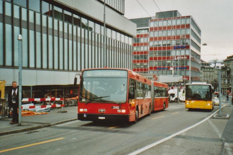 Bernmobil, Bern Nr. 246/BE 518'246 Van Hool am 28. November 2008 Bern, Schanzenstrasse