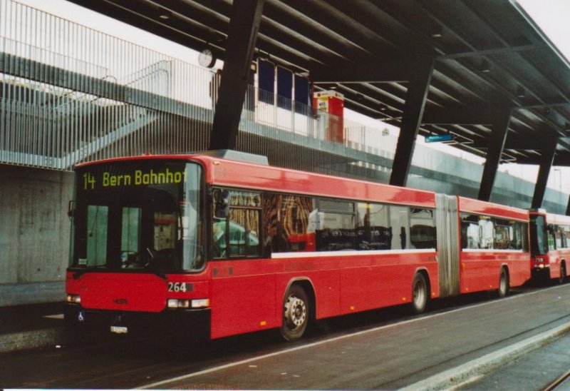 Bernmobil, Bern Nr. 264/BE 572'264 Volvo/Hess am 23. Dezember 2008 Bern-Brnnen, Bahnhof