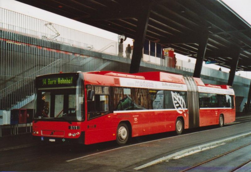 Bernmobil, Bern Nr. 811/BE 612'811 Volvo am 23. Dezember 2008 Bern-Brnnen, Bahnhof