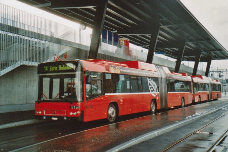 Bernmobil, Bern Nr. 815/BE 612'815 Volvo am 24. November 2008 Bern-Brünnen, Bahnhof