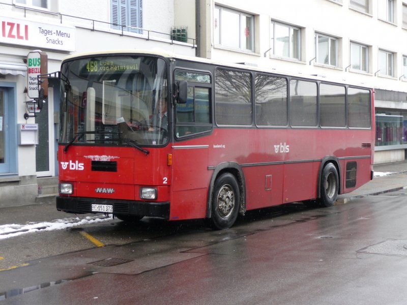 bls - NAW  Bus Nr.2  BE  151372 unterwegs auf der Linie 468 in Burgdorf am 14.02.2009