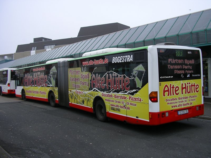 Bogestra , MB Citaro ,Wagen 0373,als Werbetrger von www.alte htte .de.(14.02.2008)