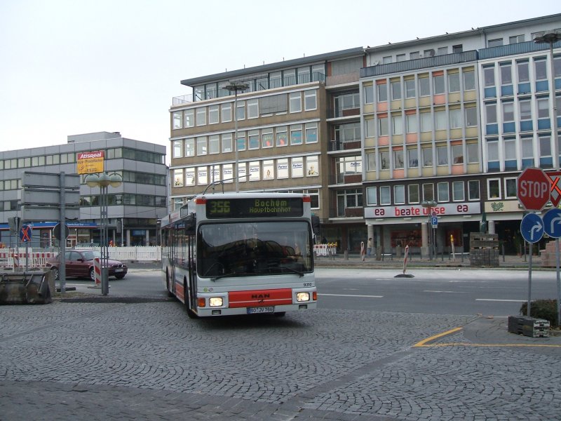 Bogestra MAN ,Linie 356 ,Ziel Bochum Hbf.(25.10.2007)