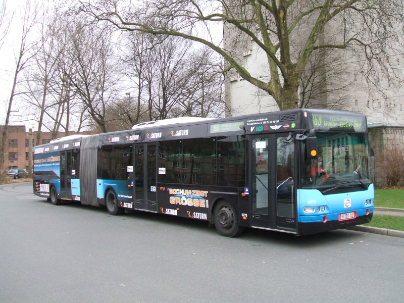 Bogestra Neoplan Gelenkbus , mit Saturn Werbung
 Bochum zeigt Grsse .(06.12.2007) 
