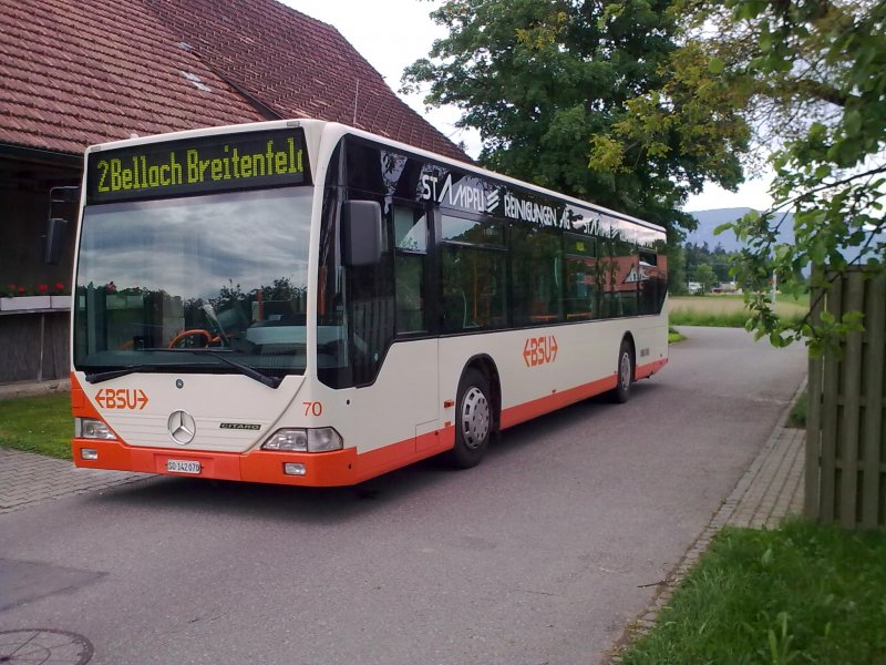 BSU- Mercedes Citaro SO142070 nr.70 am 17.05.09 in Zielebach 