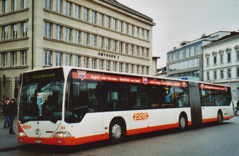 BSU Solothurn Nr. 44/SO 143444 Mercedes Citaro am 20. Dezember 2008 Solothurn, Amthausplatz