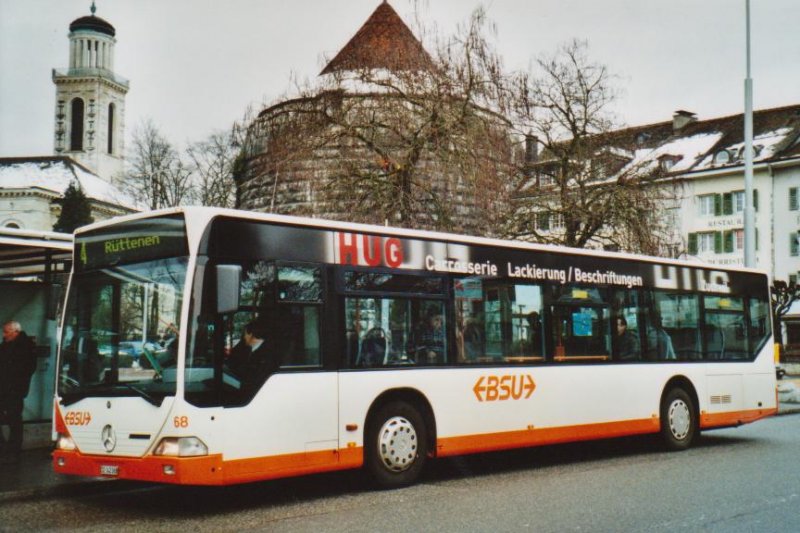 BSU Solothurn Nr. 68/SO 142068 Mercedes Citaro am 20. Dezember 2008 Solothurn, Amthausplatz