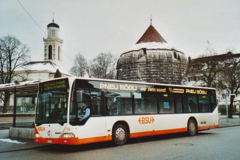 BSU Solothurn Nr. 72/SO 142072 Mercedes Citaro am 20. Dezember 2008 Solothurn, Amthausplatz