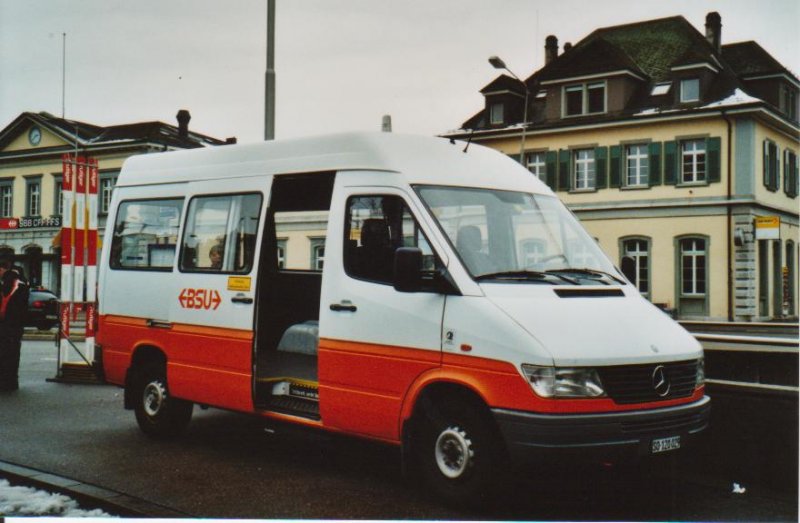 BSU Solothurn Nr. 8/SO 120029 Mercedes am 20. Dezember 2008 Solothurn, Bahnhof