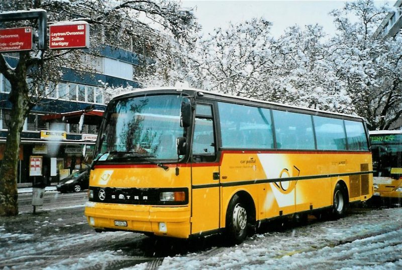 Buchard, Leytron 101/VS 209'784 Setra (ex P 24'339) am 21. März 2008 Sion, Bahnhof