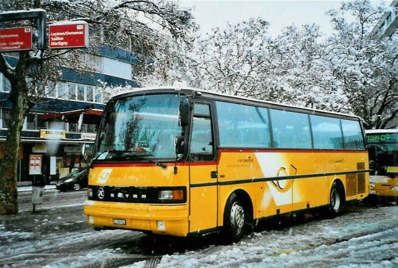 Buchard, Leytron 101/VS 209'784 Setra (ex P 24'339) am 21. Mrz 2008 Sion, Bahnhof