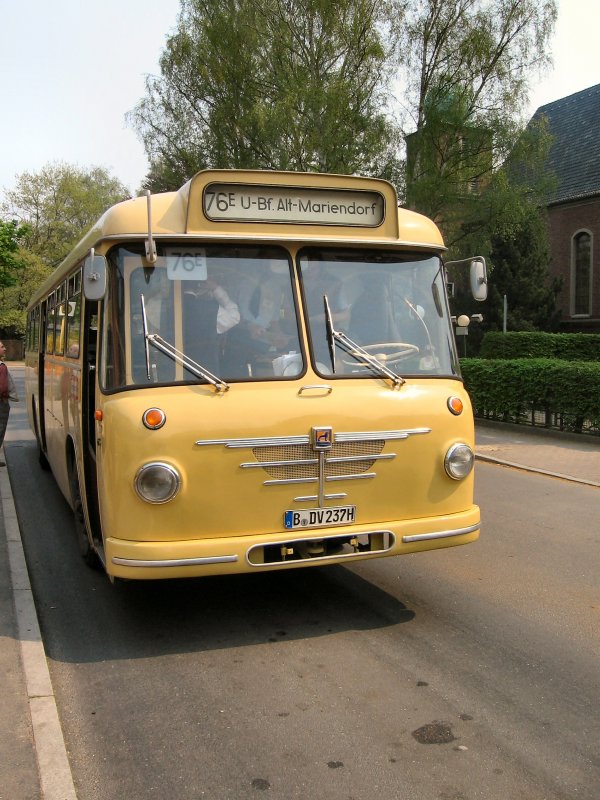 Bssing-Bzs als Linie 76E zum U-Bahnhof Alt-Mariendorf, Sonderfahrten Mai 2006