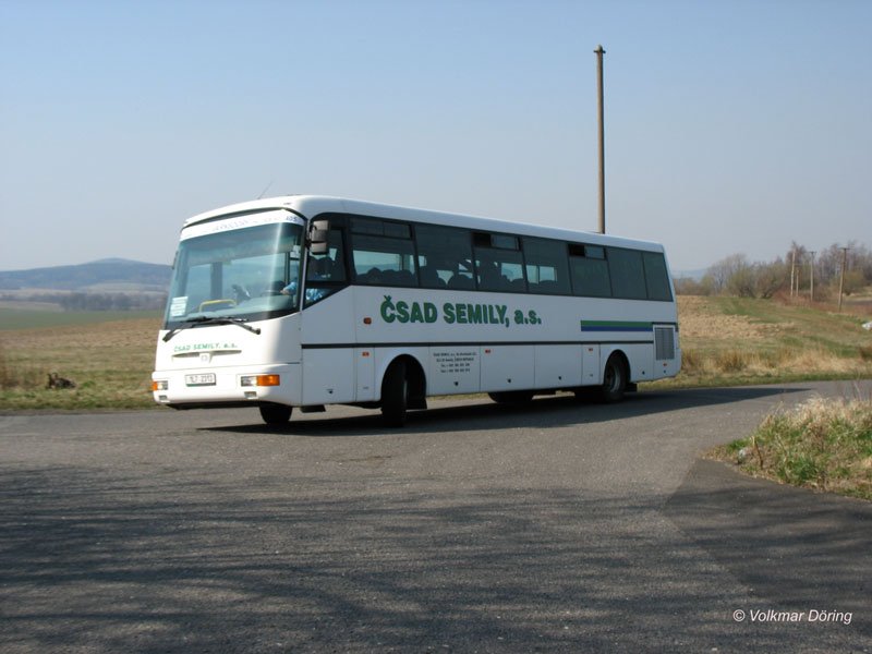 Bus CSAD Semily auf der Strecke Rumburk (Rumburg) - Jirikov (Georgswalde) - Filipov (Philippsdorf) - 27.03.2007

