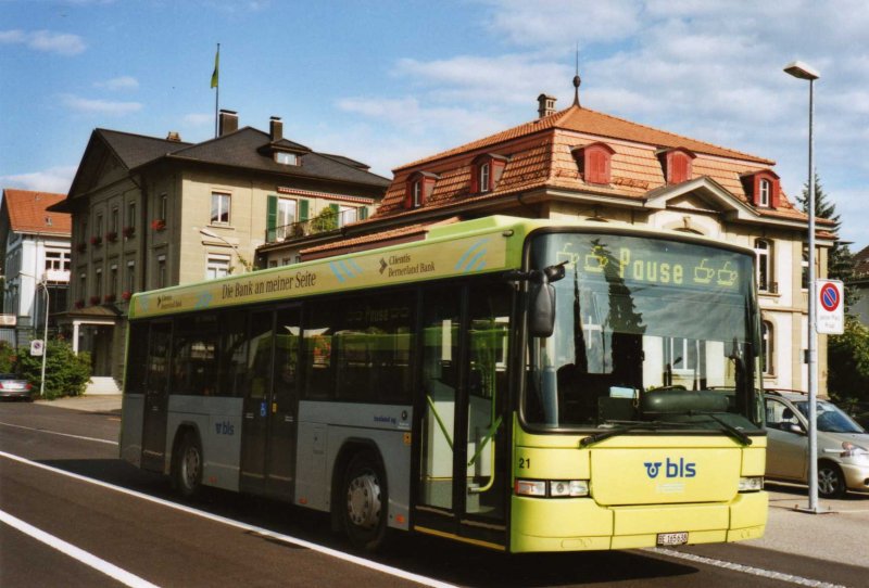 Busland, Koppigen Nr. 21/BE 165'638 Scania/Hess am 10. Juli 2009 Burgdorf, Bahnhof