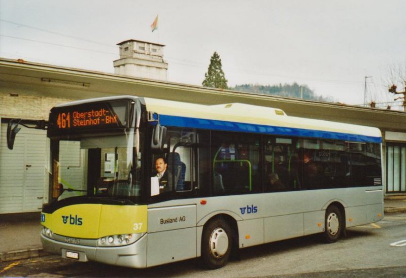 Busland, Koppigen Nr. 37/BE 605'110 Solaris am 23. Dezember 2008 Burgdorf, Bahnhof