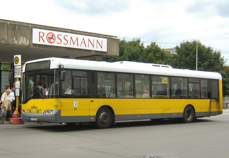 BVG-Stadtbus am Ostbahnhof, Berlin am 3. September 2008