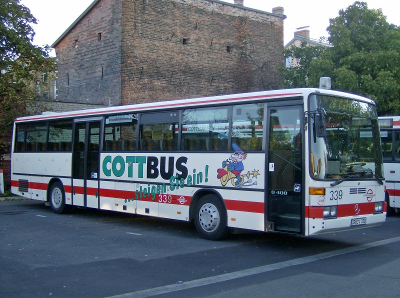 CB CV 339 am 09.09.2008 am Busplatz Cottbus