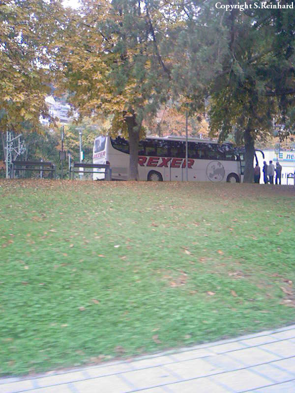 CW-LL 12 (Mercedes Benz Travego) am Bahnhof in Bad Wildbad als 719 Bad Herrenalb ü. Dobel