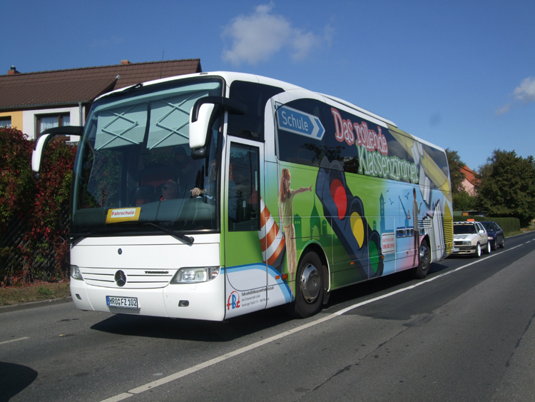 Das Rollende Klassenzimmer Aufgenommen am 16.09.09 in Hhe Haltestelle
Kunsthalle,Rostock.