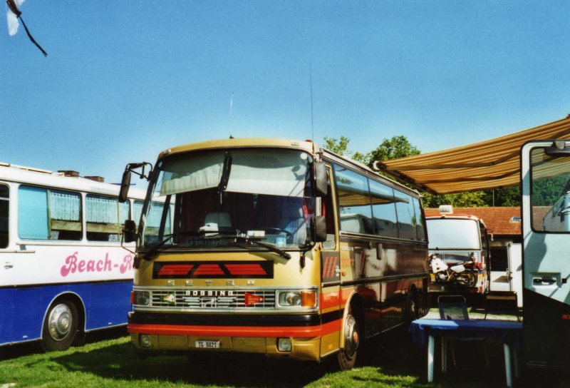 Dasen, Bischofszell TG 8821 Setra (ex Reichlin) am 15. August 2009 Zug, Wohnbustreffen