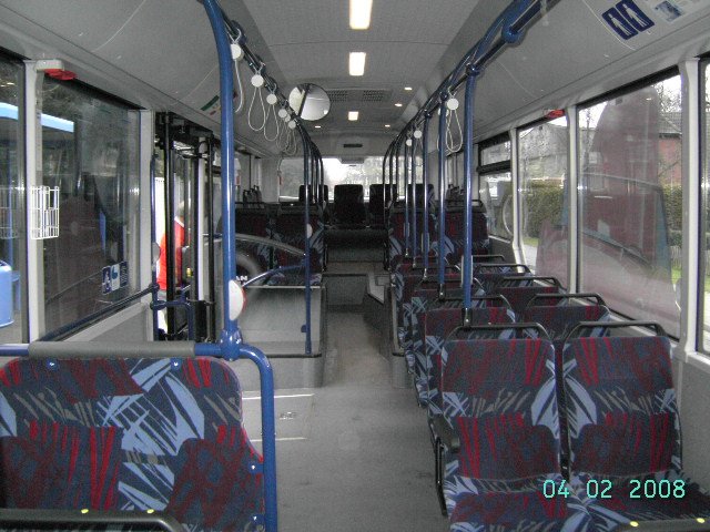 delbus,Delmenhorst aus Deutschland.MAN Lion's City Wagen 92 von innen.Aufgenommen am ZOB Delmenhorst.