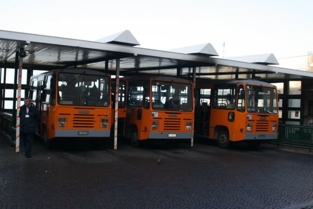 Der Busbahnhof von Capri Centro; 20.01.2008