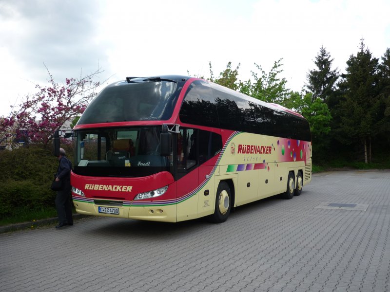 Der neue Cityliner vor der Abfahrt in Altensteig ins Elsass/Frankreich ich habe ihm gute Fahrt gewnscht