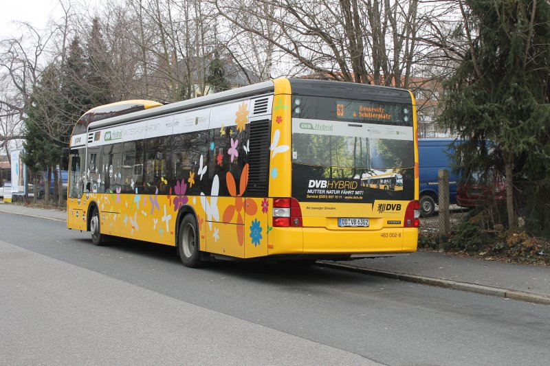 Der neue Hybrid Bus von MAN hier mal von hinten (463 002-8) stand