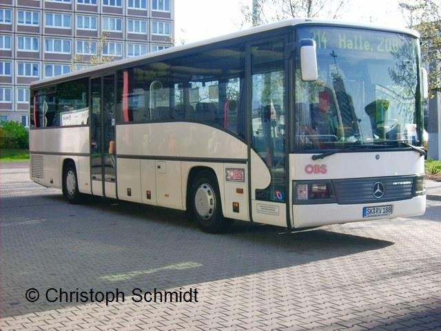 Die 188 am Ziel der Linie 314 - den ZOB in Halle/Saale