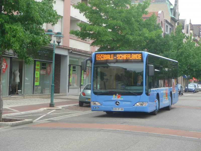 Die Front des MB Citaro Facelift in St. Louis Frankreich