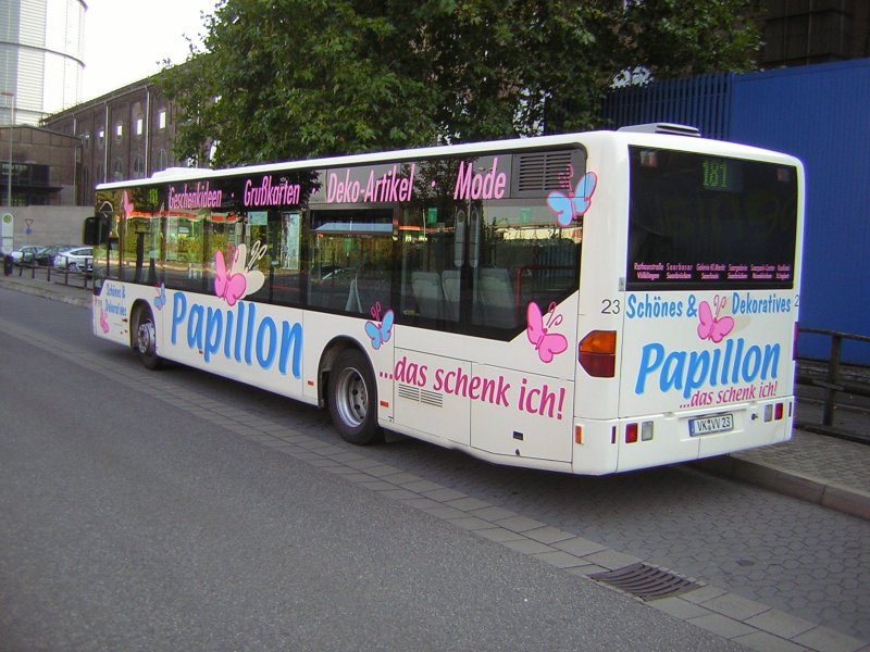 Dieser Citaro gehrt dem Vlklinger Verkehrsverbund. Das Foto wurde am 08.09.09 in Vlklingen aufgenommen.