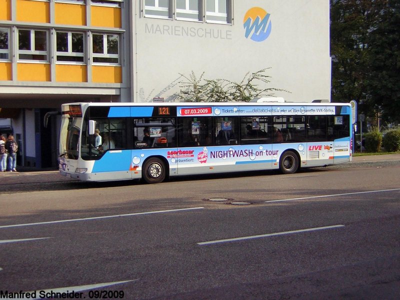 Dieses Foto wurde an der Haltestelle Ronstrae in Saarbrcken aufgenommen. Auf dem Foto ist ein Citaro zu sehen.Das Bild wurde am 22.09.2009 aufgenommen.