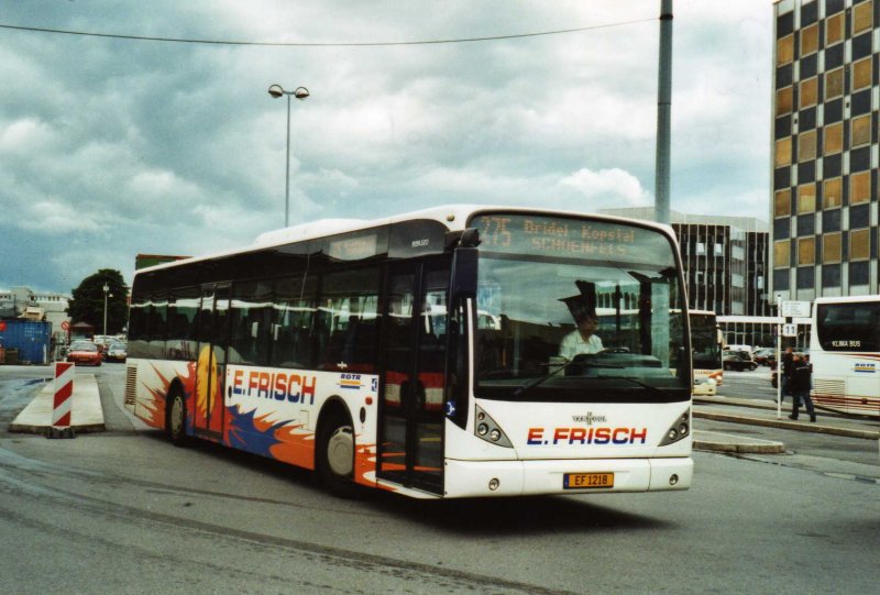 E. Frisch EF 1218 Van Hool am 8. Juli 2009 Luxembourg, Bahnhof