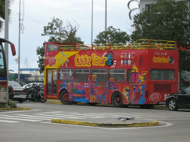 Ein mir vllig unbekannter Touristenbus am 20.02.07 in Spanien.