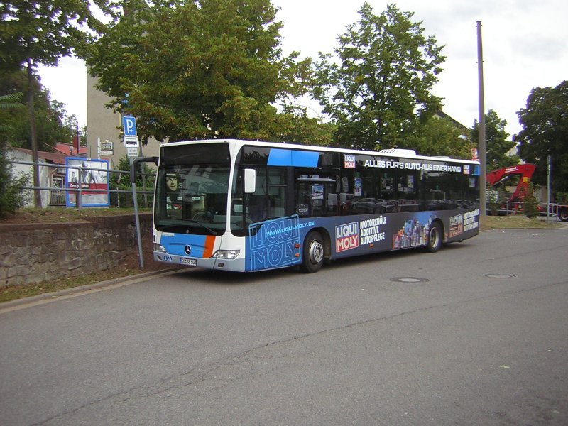 Ein neuer Citaro Bus auf dem Brebacher-Busbahnhof.